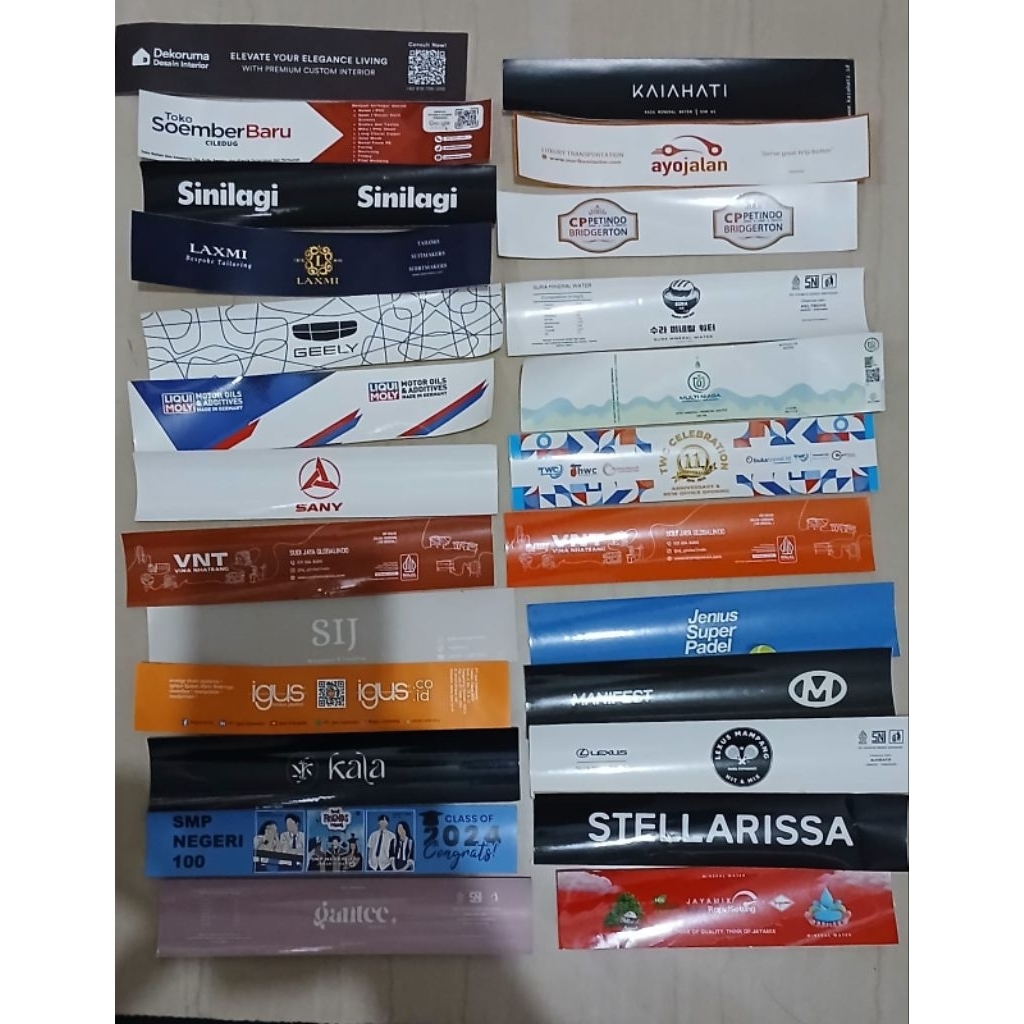 label botol air mineral custom