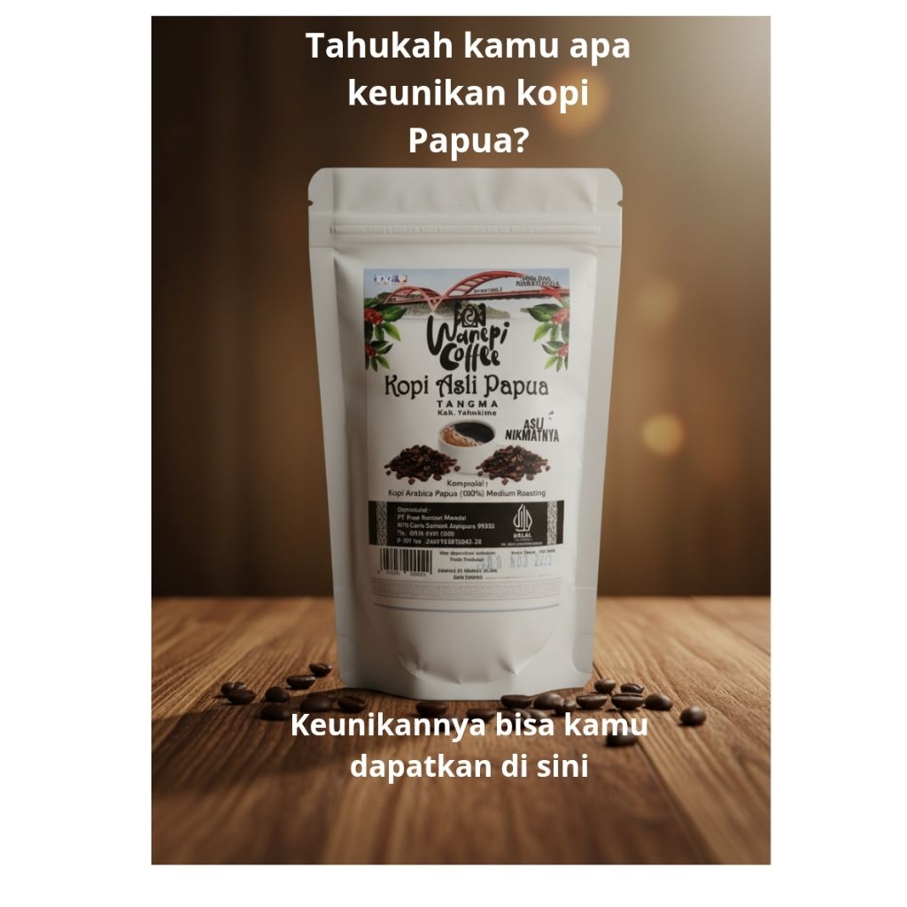 Wanepi Coffee Arabica Tangma Yahukimo Papua 100 g - bubuk kopi hitam 100 g