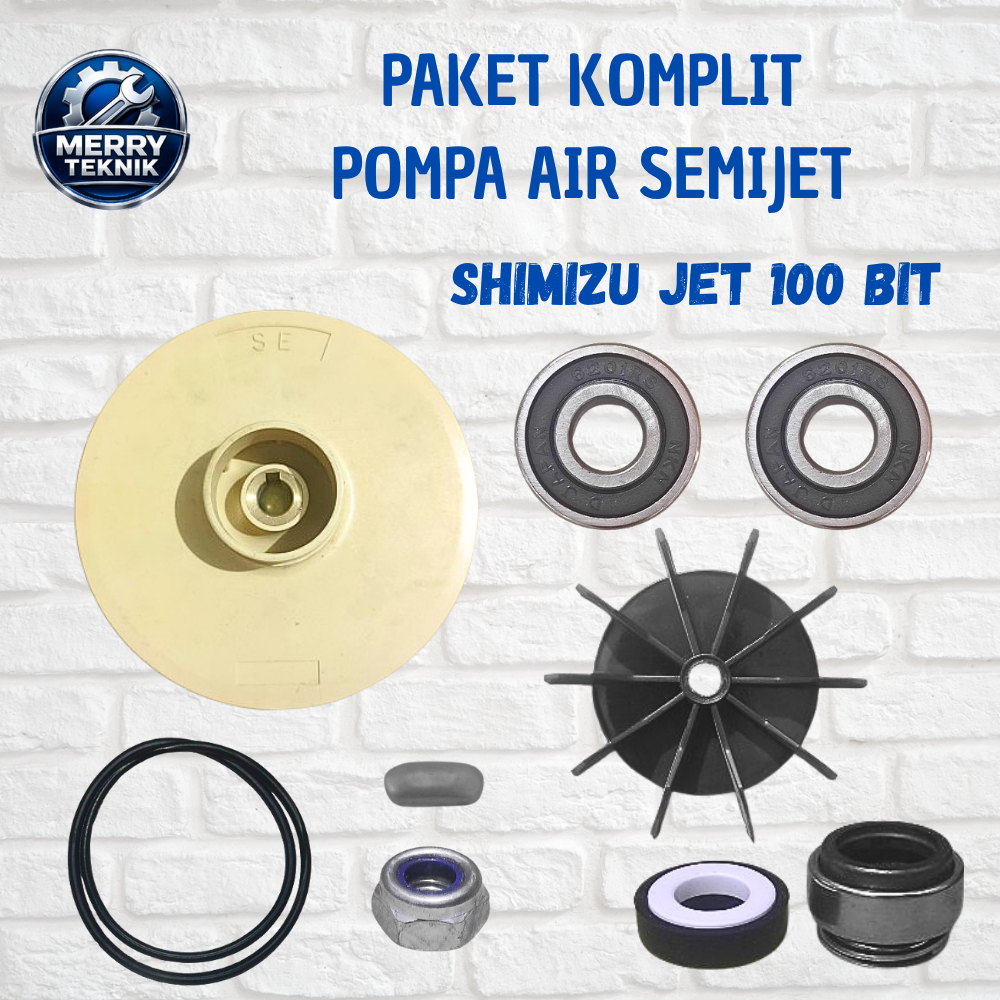 Paket Komplit Sparepart Pompa Air Shimizu JET 100 BIT - Lengkap & Komplit