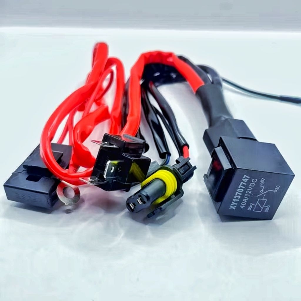 kabel relay lampu HID projector billed projie motor mobil 1 lampu