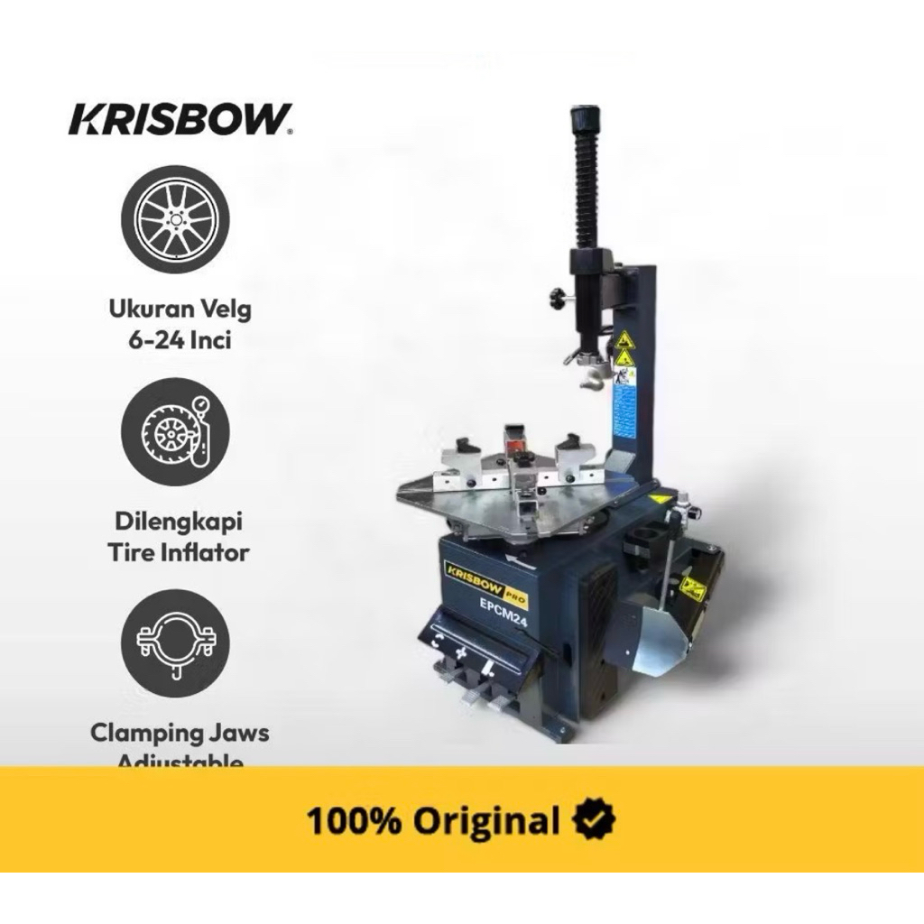 Tire Changer Motorcycle 6-24 in Krisbow KW1900967 Krisbow Mesin Pengganti Ban Motor 15-60 Cm Epcm24