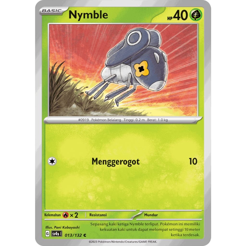 Nymble 013/132 Pertemuan Paradoks SV4s - KARTU POKEMON TCG INDONESIA