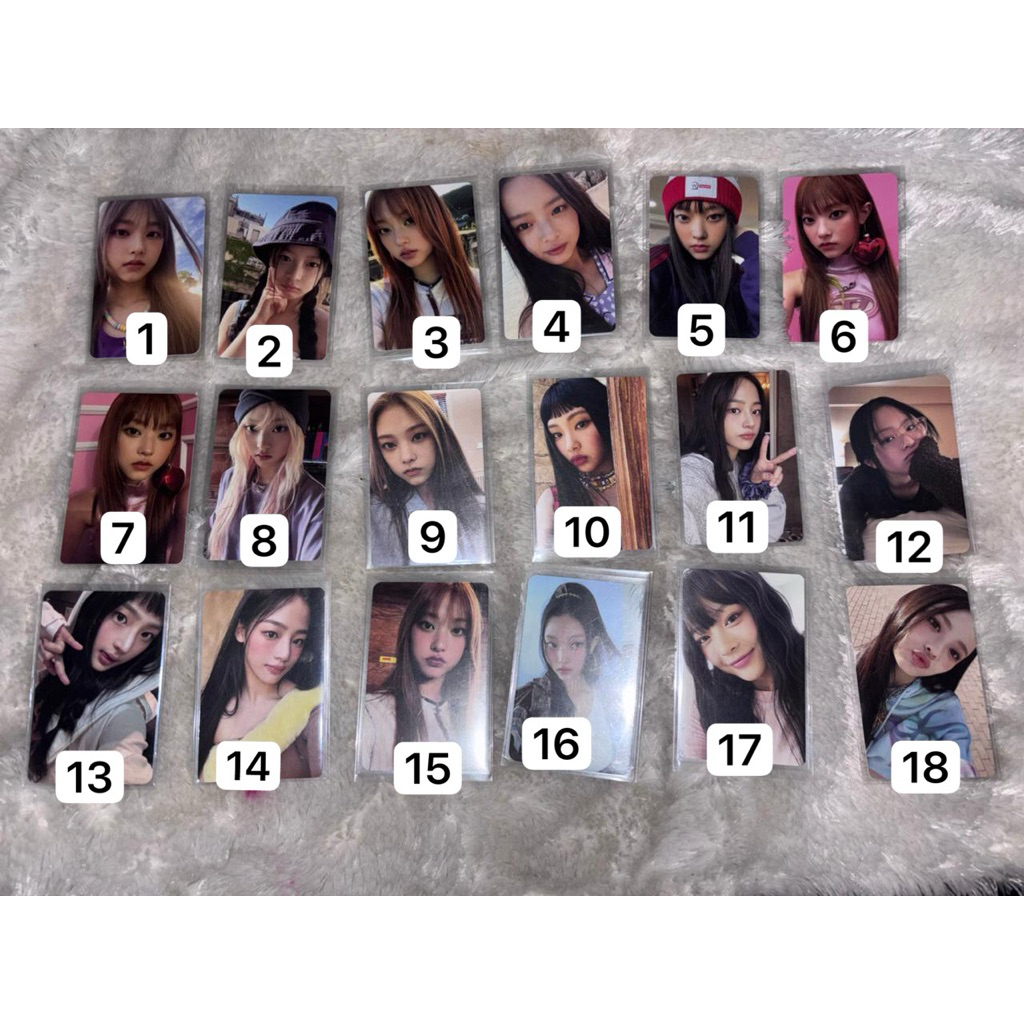 photocard newjeans official haerin cimol hanni bucket (READ DESK)