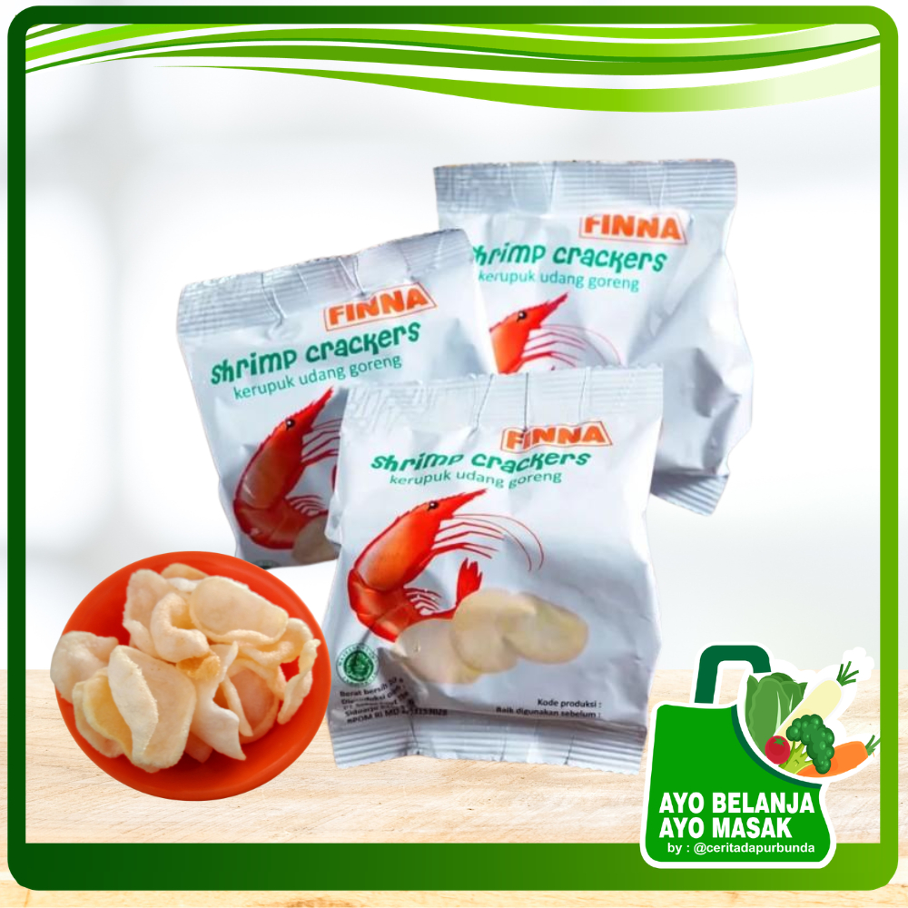 Kerupuk Udang FINNA matang per bungkus