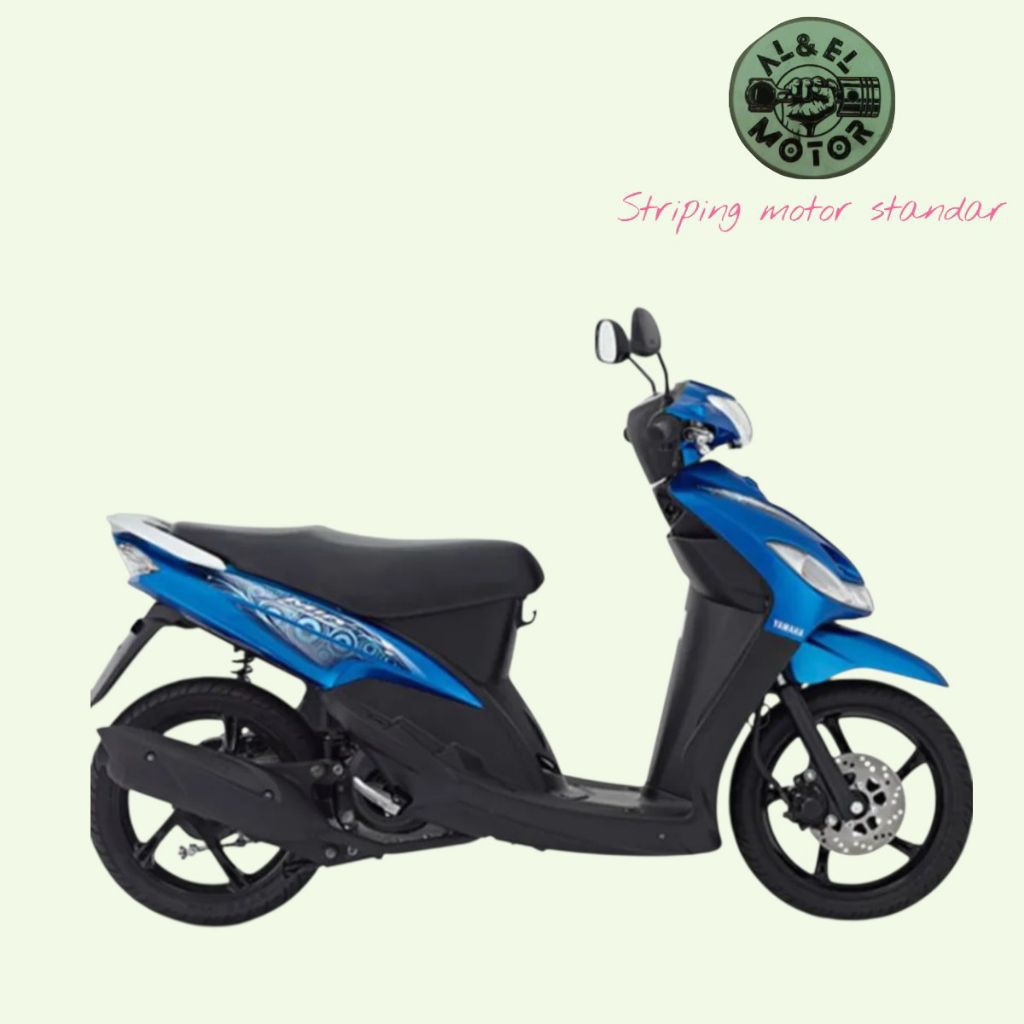 Striping Stiker List Body Motor Yamaha Mio Sporty 2011 2012 Smile Biru