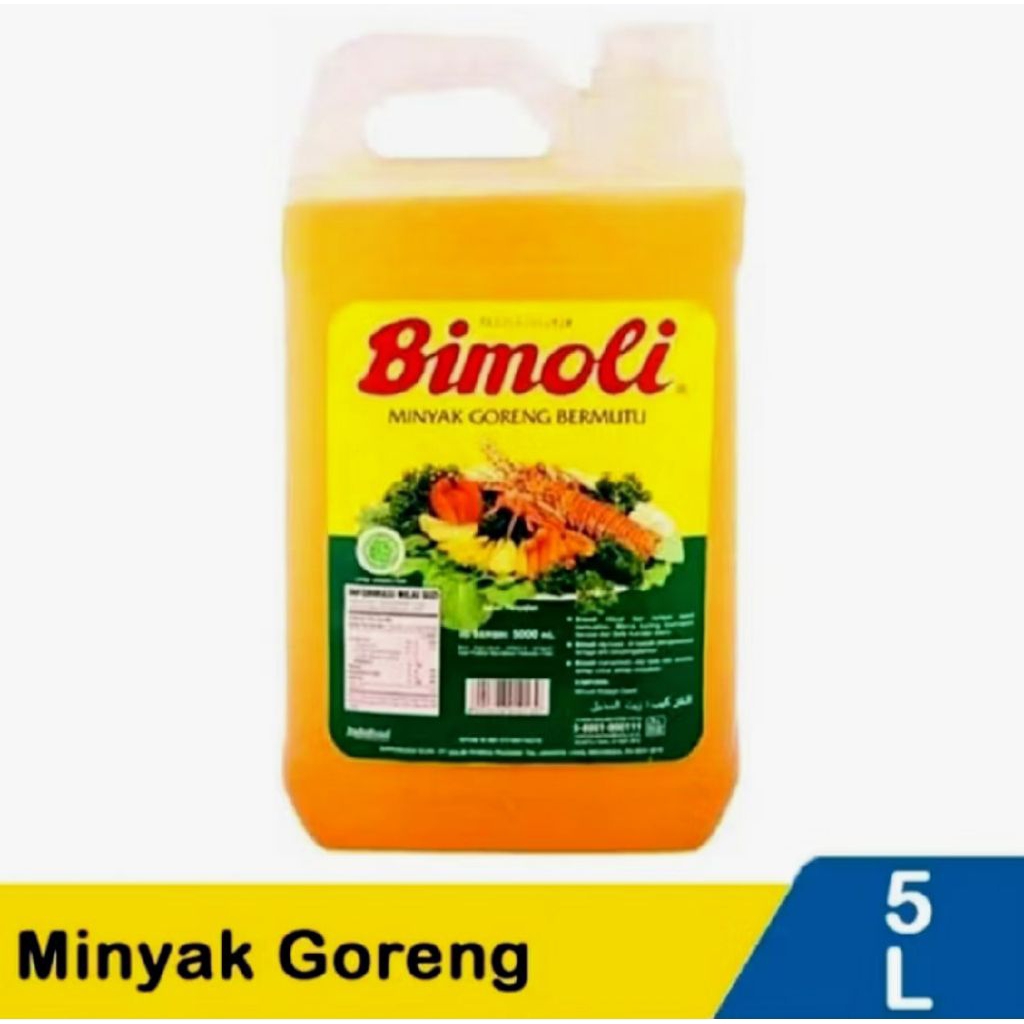 Minyak Goreng Bimoli Klasik 5 Liter - Multi Proses Pemurnian, Tekstur Lembut, Praktis untuk Kebutuha