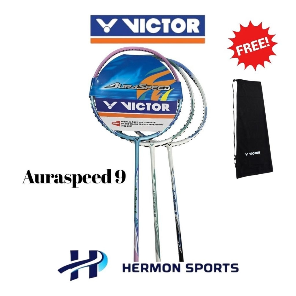 Raket Victor Auraspeed 9 Original