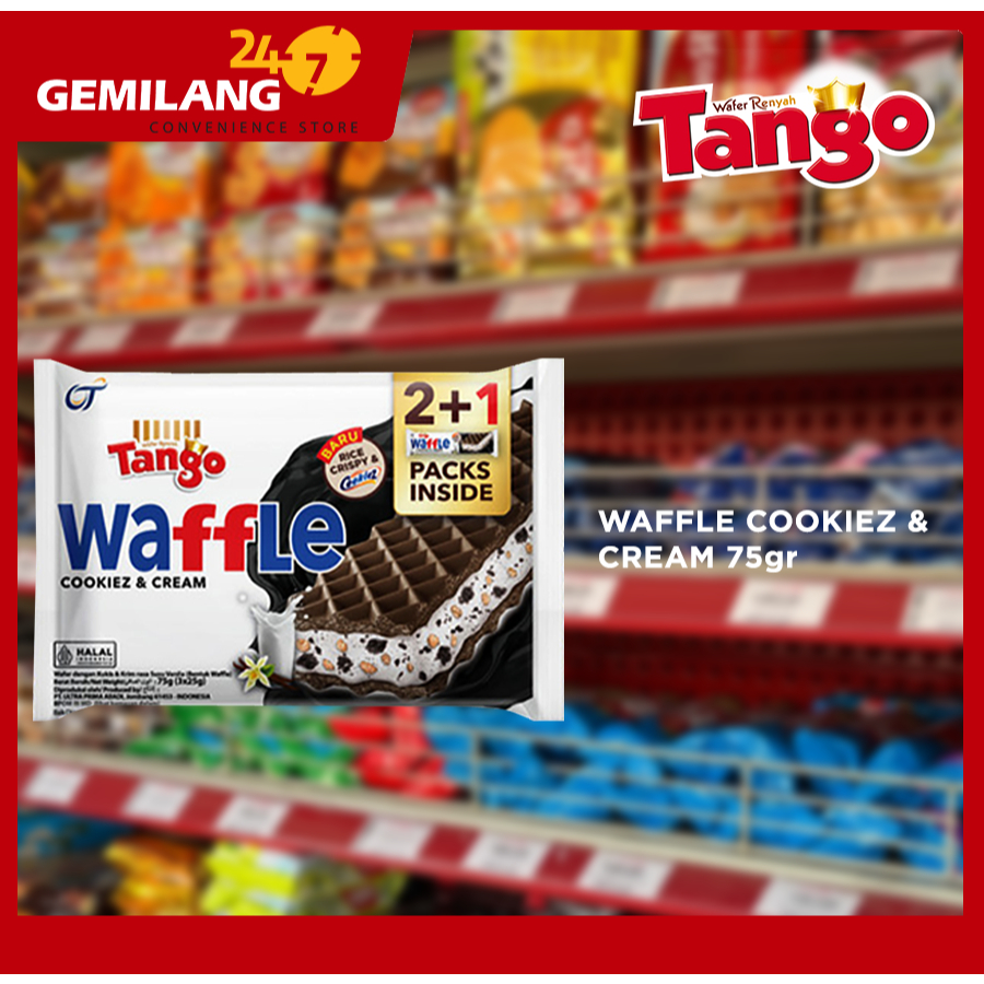 TANGO WAFFLE COOKIEZ & CREAM 75gr
