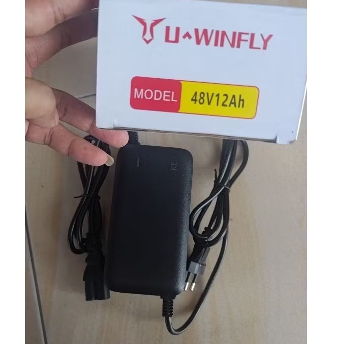 Charger Sepeda Listrik ORIGINAL Uwinfly 48V12Ah  D60/D60/ADV/D65/D65ADV/D70/D75/D66A/D66B/T60D7S/D8S