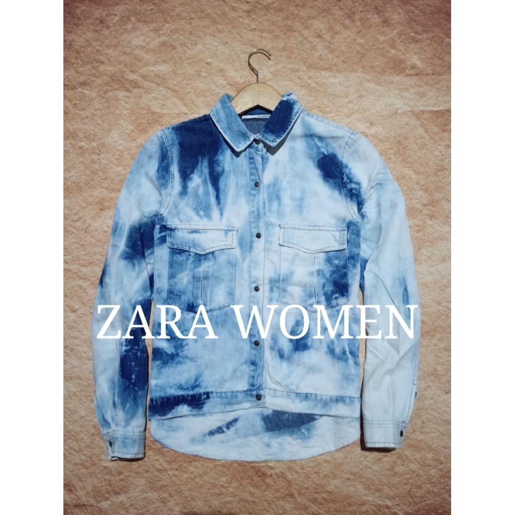Shirt outher denim ZARA bahan denim sedikit tebal bekas pakai