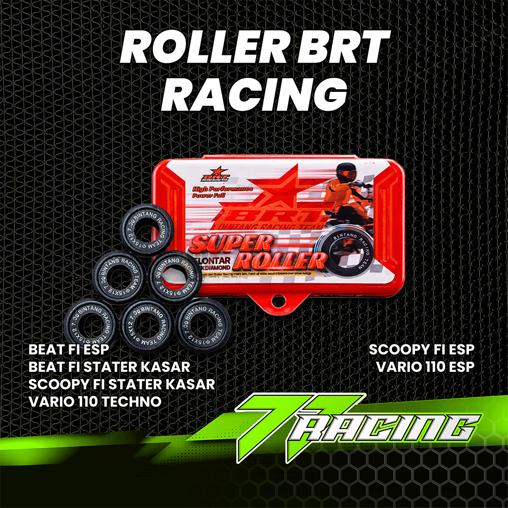 ROLLER RACING BRT BEAT KARBU-SCOOPY KARBU ROLLER BLACK DIAMOND BRT ROLLER BRT ROLLER TENAGA KIRIAN