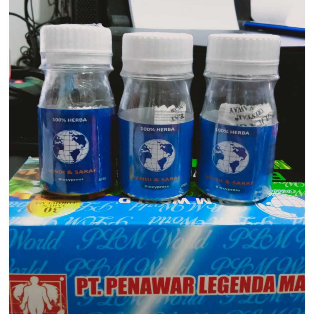 BioCypress PLM World Original BPOM Obat Herbal Sakit Pinggang Asam Urat Saraf Kejepit & Sendi - 20 B