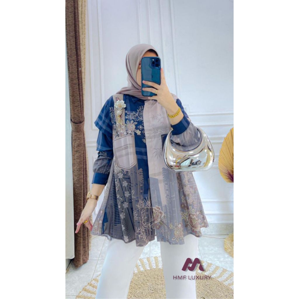 Blouse Wanita Premium Elegant By HMF Luxury / Fashion Boutique Nadine