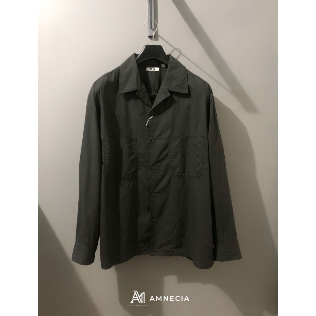 UNIQLO U Open Collar Long Sleeve Shirt