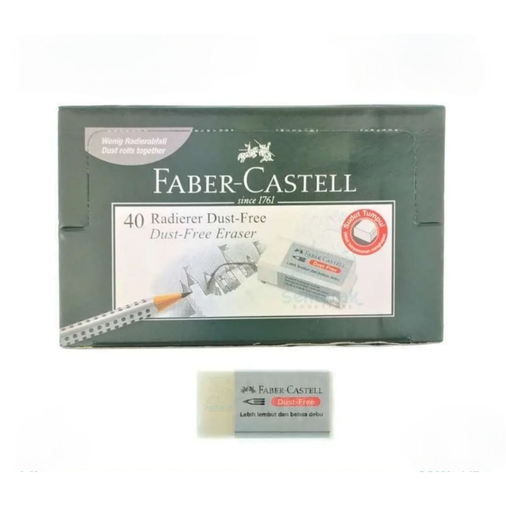 Faber Castell - Eraser Putih 187230 / Penghapus Faber Castle Putih Bagus 187230 Satuan