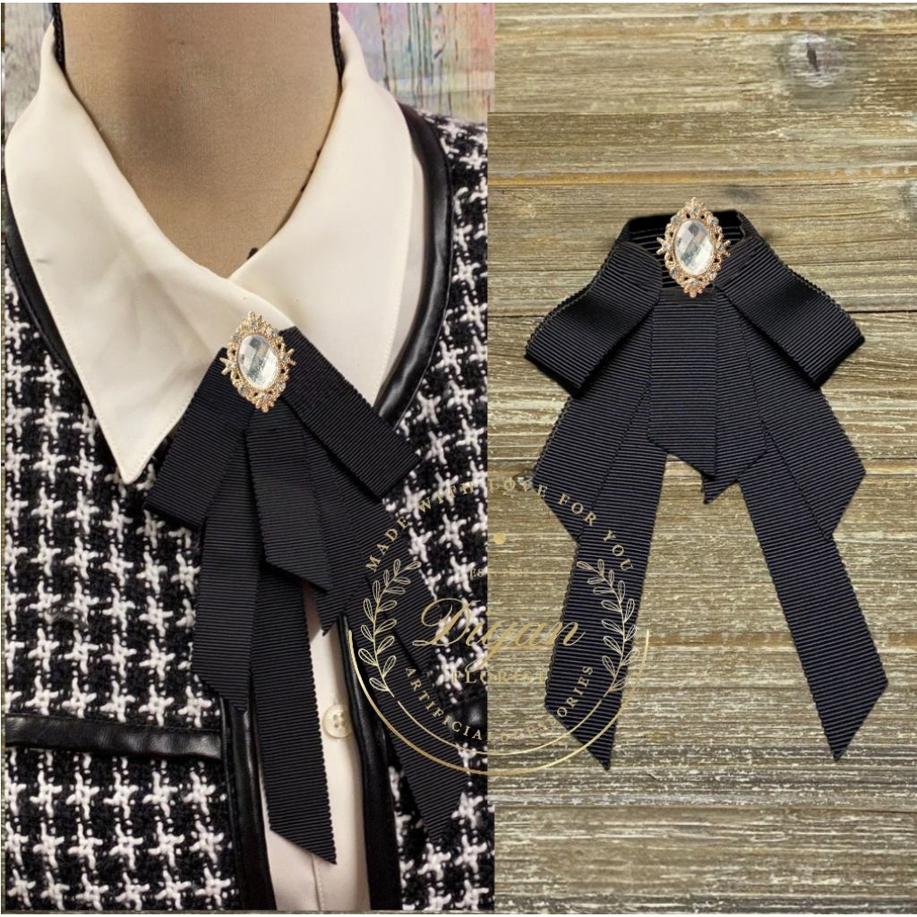 pita brooch // korean ribbon brooch// pita aplikasi