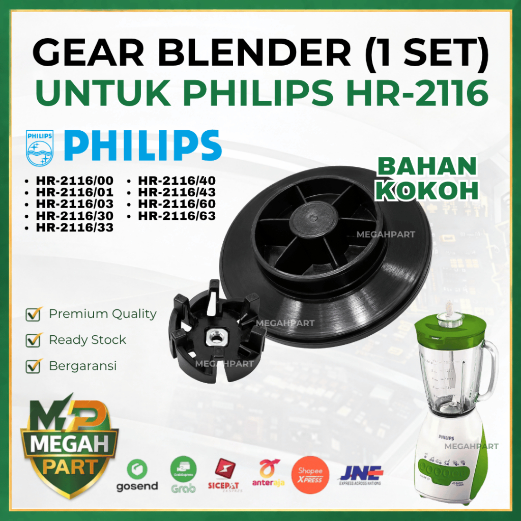 Karet Gear Blender PHILIPS HR-2116 Series (1 SET) HR2116/00 HR2116/01 HR2116/03 HR2116/30 HR2116/33 