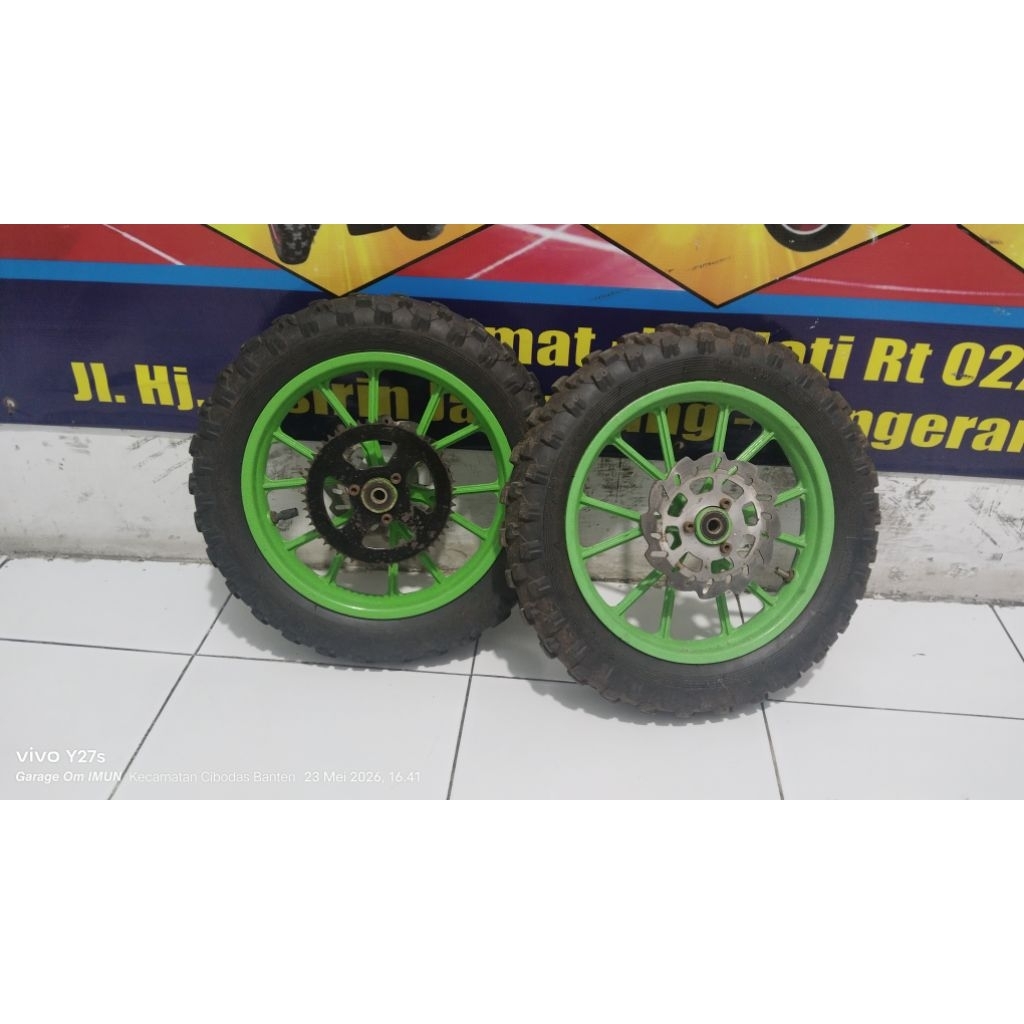 pelk+ban set mini trail 2tak 50cc, copotan