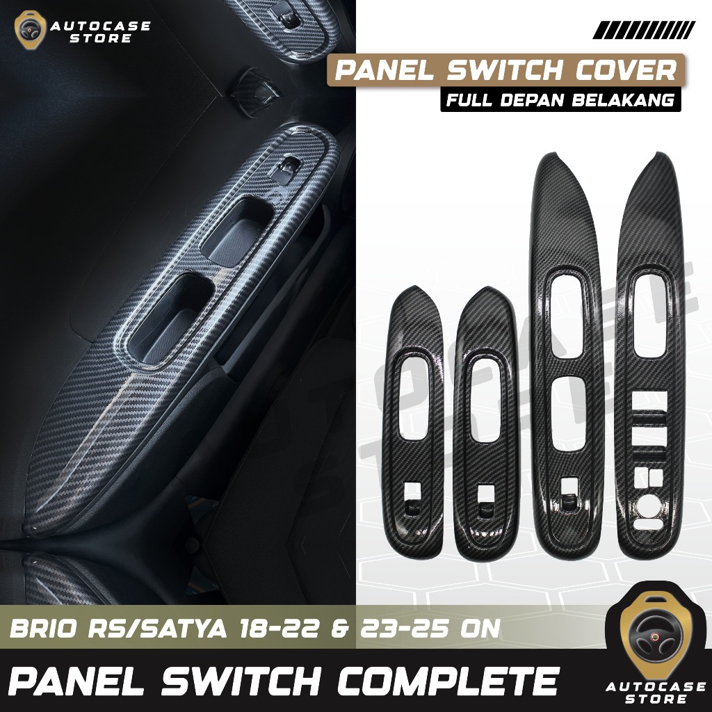 COVER PANEL SWITCH BRIO RS / SATYA 2018-2022 & 2023 -2025 UP AKSESORIS MOBIL PNP