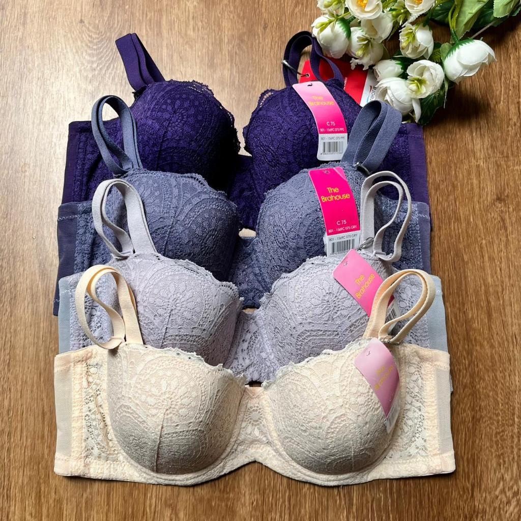 THE BRAHOUSE BRA HALF CUP BERKAWAT BUSA TIPIS BH 34C 36C 38C C80 C85 C75 C80 C85