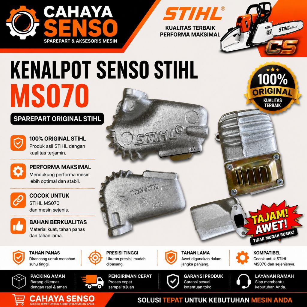 Kenalpot Senso STIHL ms070 Senso Gergaji Kayu
