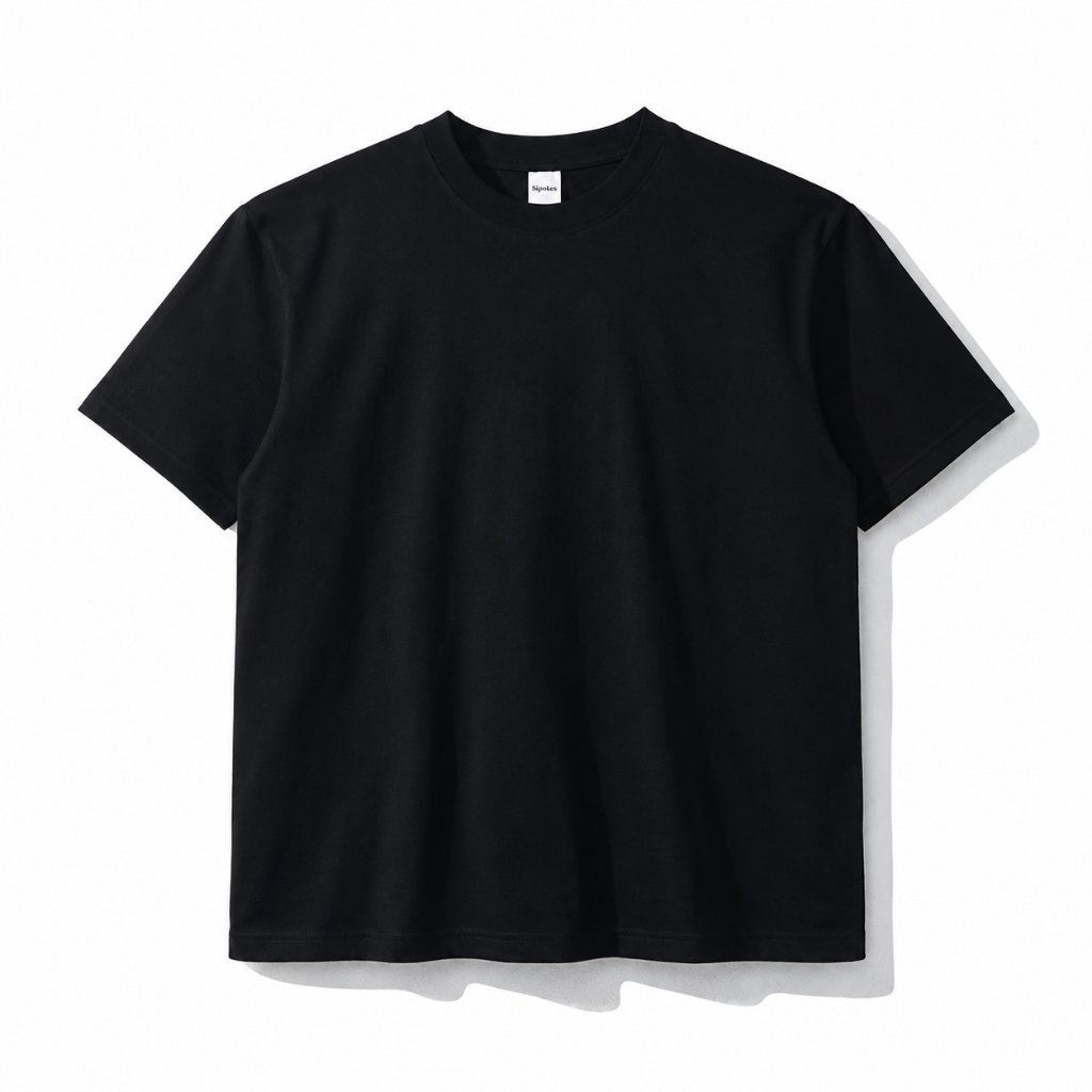Sipolos Kaos Fitted Tee Cotton Combed 24'S  Black