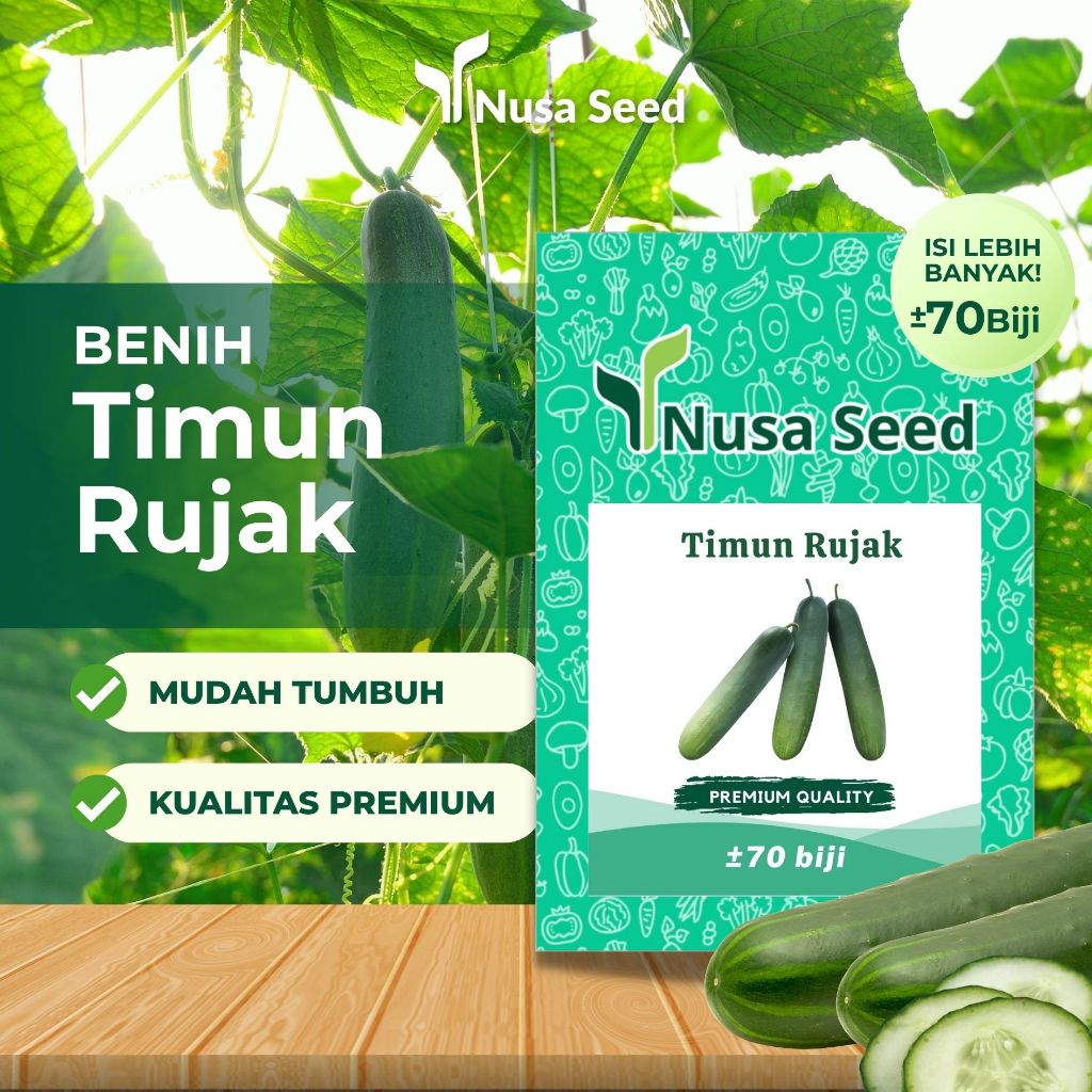Benih Timun Rujak 2g Unggul Produktif - Nusa Seed