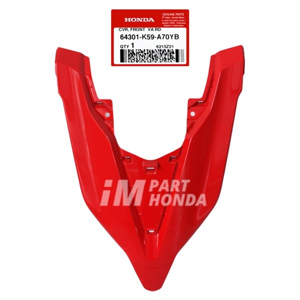 [INSTANT SAMEDAY] 64301-K59-A70YB Cover Front Tameng Lampu Depan Vario 125 150 LED 2020 - 2021 Merah