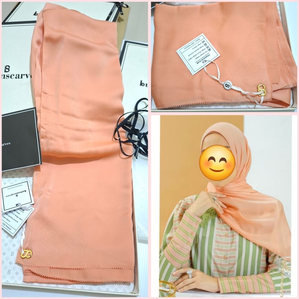 Zara Shawl Pasmina by Buttonscarves | Ready New Ori with box and tag