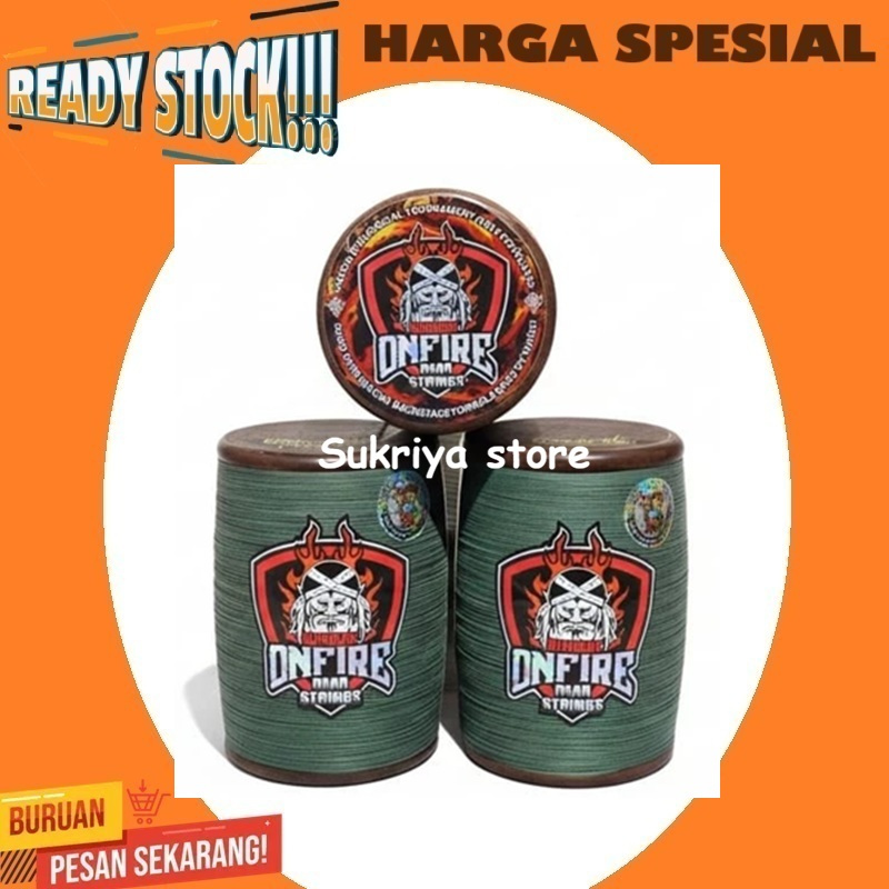 Senar Gelasan Onfire Matot 0,22 Layangan Benang Halus Super Tajam 6000 Yard Kite Sukhoi Turnamen