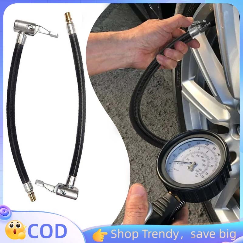 200/300mm  Selang Pompa Angin Dengan Klip Selang Pompa Ban Selang Adaptor Pompa Angin Selang Sambung