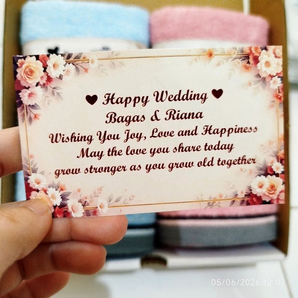 Devon ~ KARTU UCAPAN Happy Wedding / Pernikahan / Birthday / Teacher / Mothers Day