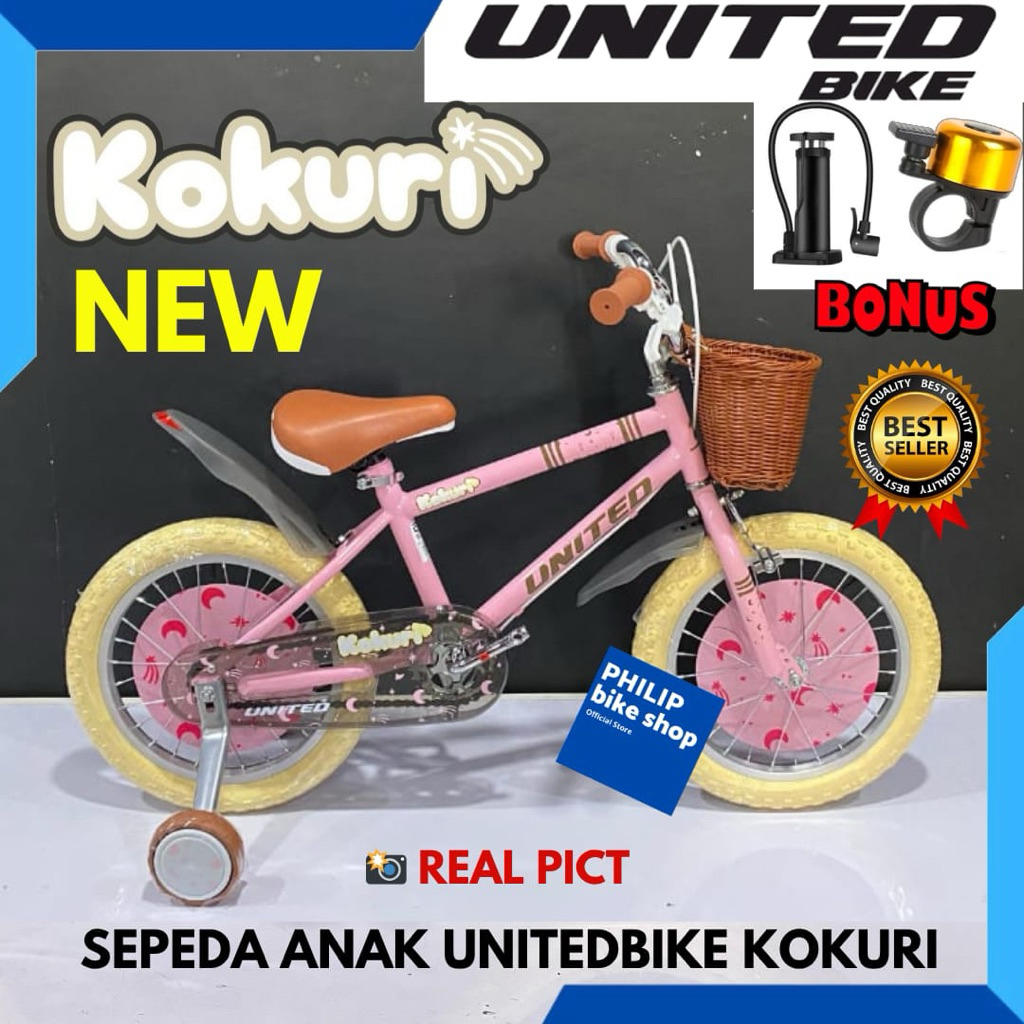 Sepeda Anak Perempuan 16 Unitedbike Kokuri Terbaru
