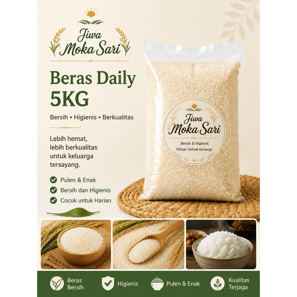 Beras 5KG | Beras Lokal | C4 Raja