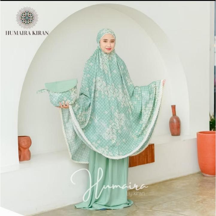 KIRAN MUKENA HUMAIRA SERIES | MUKENA RAYON PREMIUM 2IN1 DEWASA DELIMAA