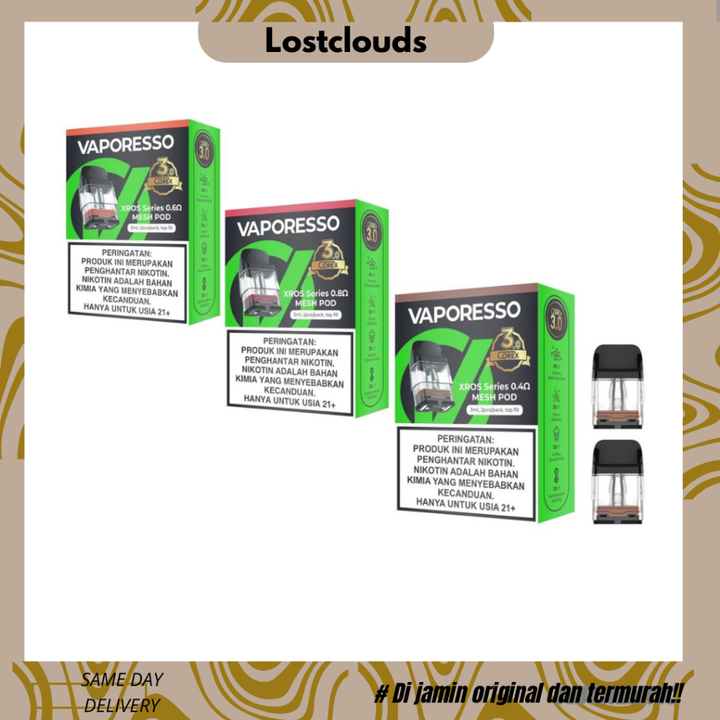 Xros Corex Top Fill 3ml New By Vaporesso Authentic 100% Cartridge