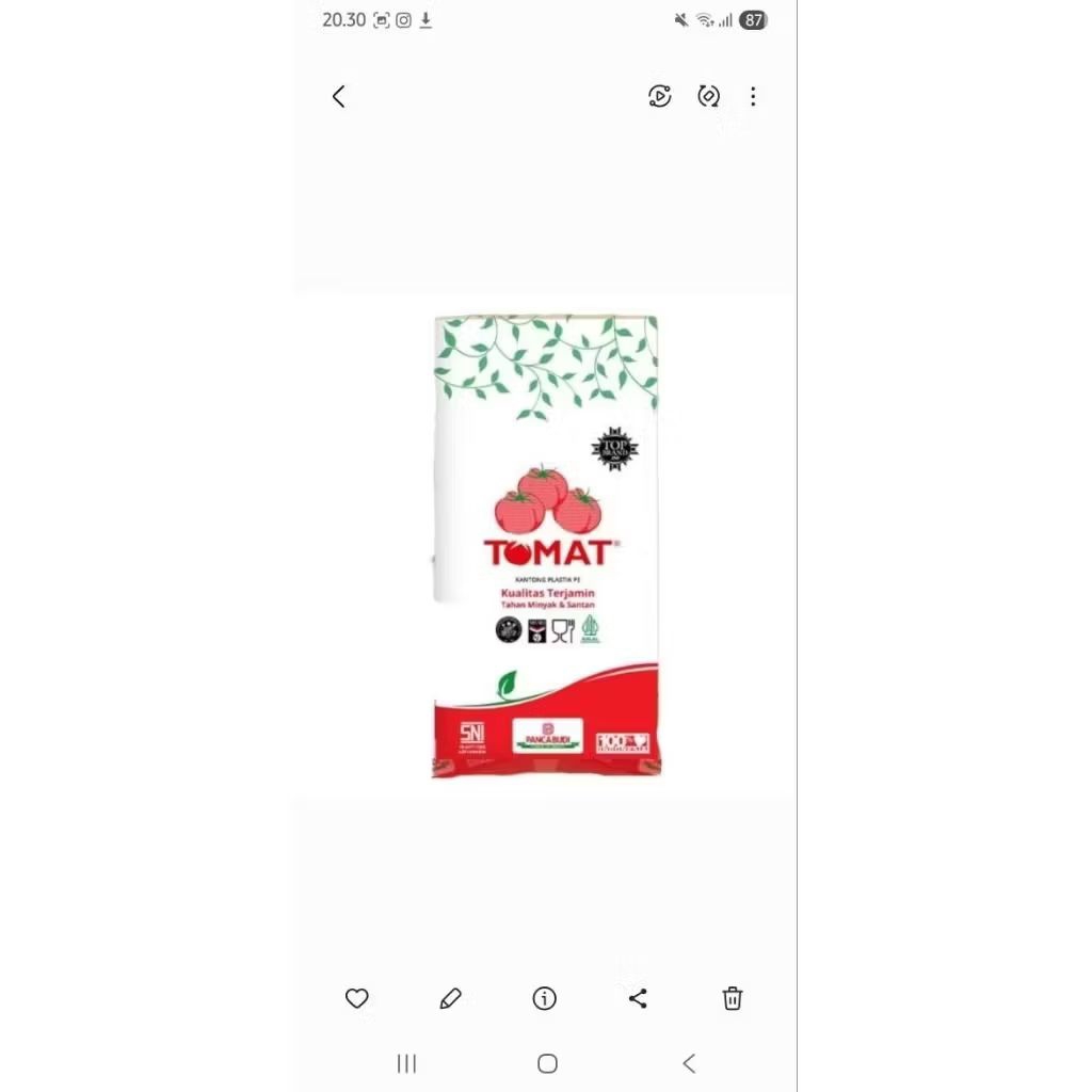 plastik tomat auranti grade B [No Garansi]