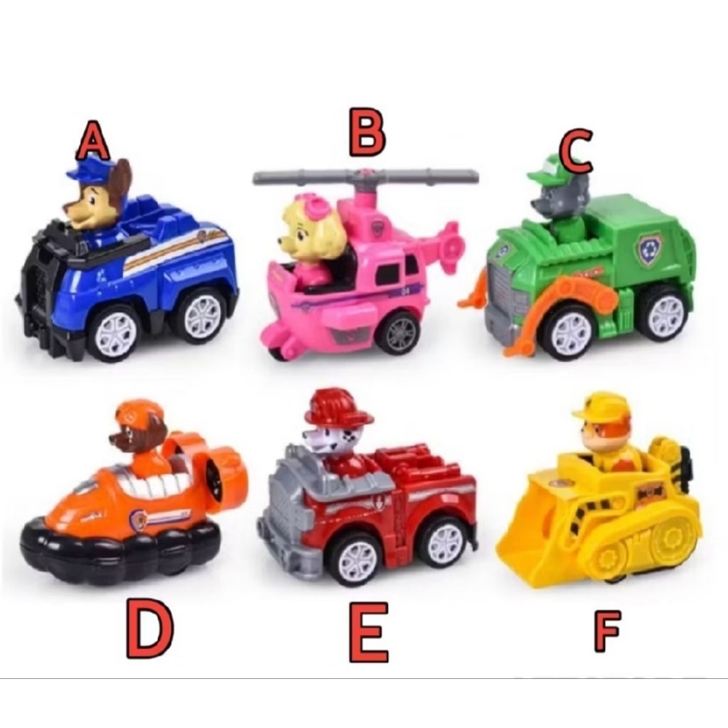 Mainan Paw Patrol Mobilan Paw Patrol Toys Action Figure Paw Patrol Naik Kendaraan