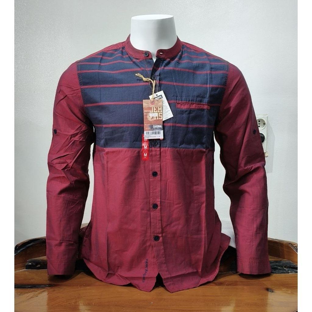 NEW.PROMO.KOKO KEMKO KEMEJA KOKO PRIA CARDINAL JEANS LENGAN PANJANG