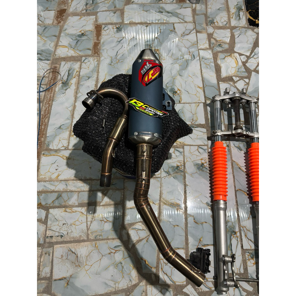 knalpot gp7 RS blisting original crf150l