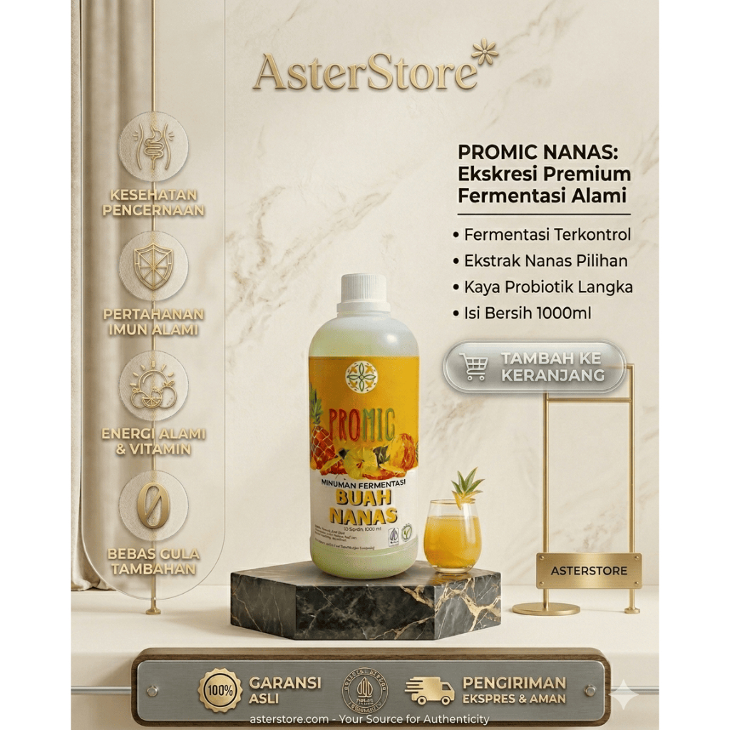 Starter PROMIC FREE TEH PROHERBS/ Minuman Probiotik/ Biang Probiotic Microbs 1000 ml