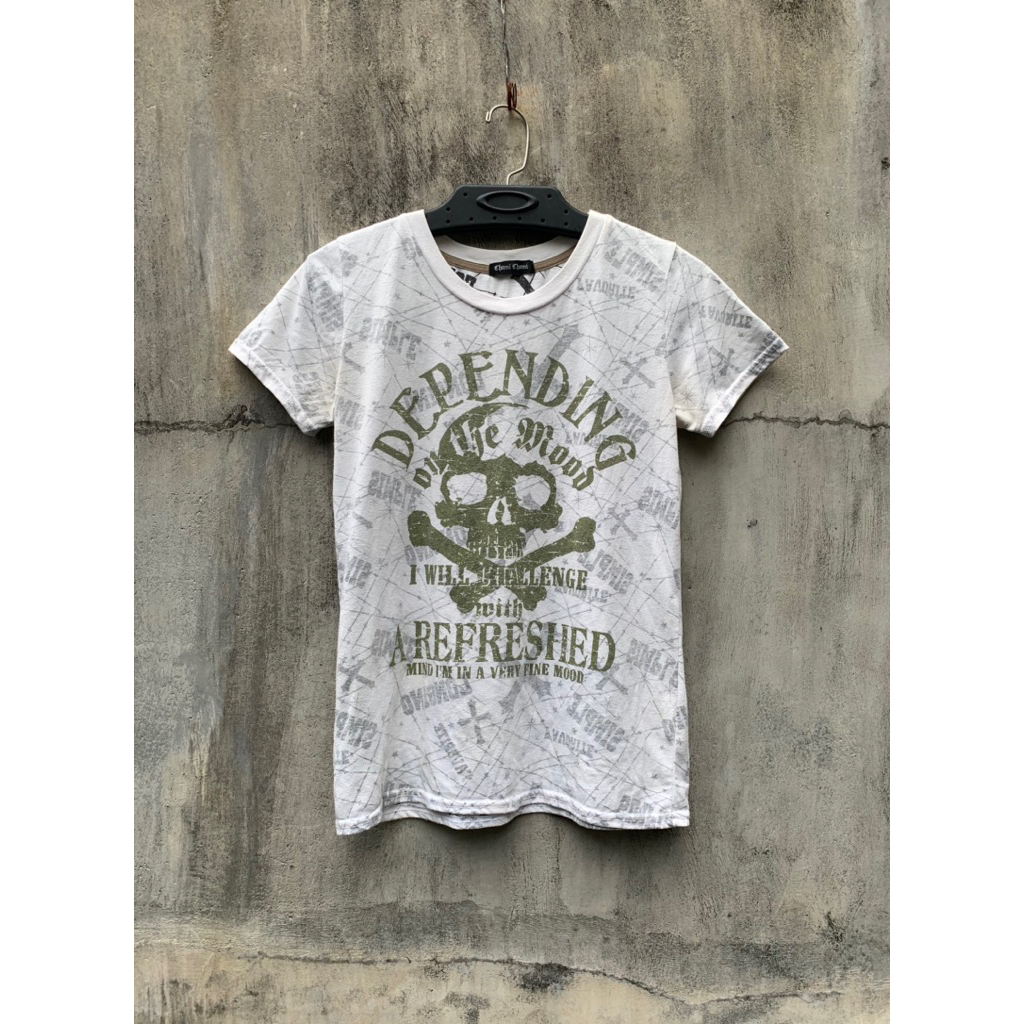 y2k Chami Chami Skull Japan Tee