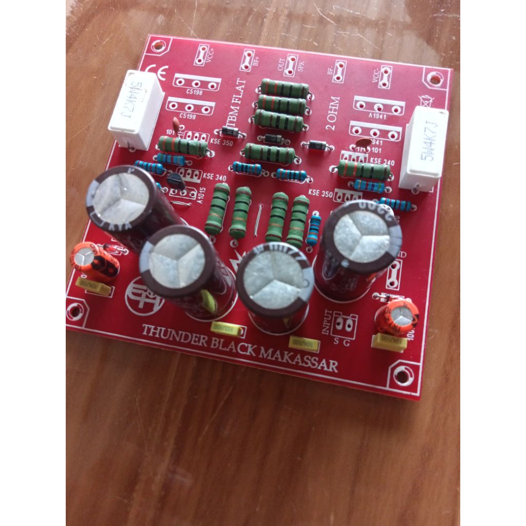 Pcb Tbm Flat Plus Komponen Power Amplifier