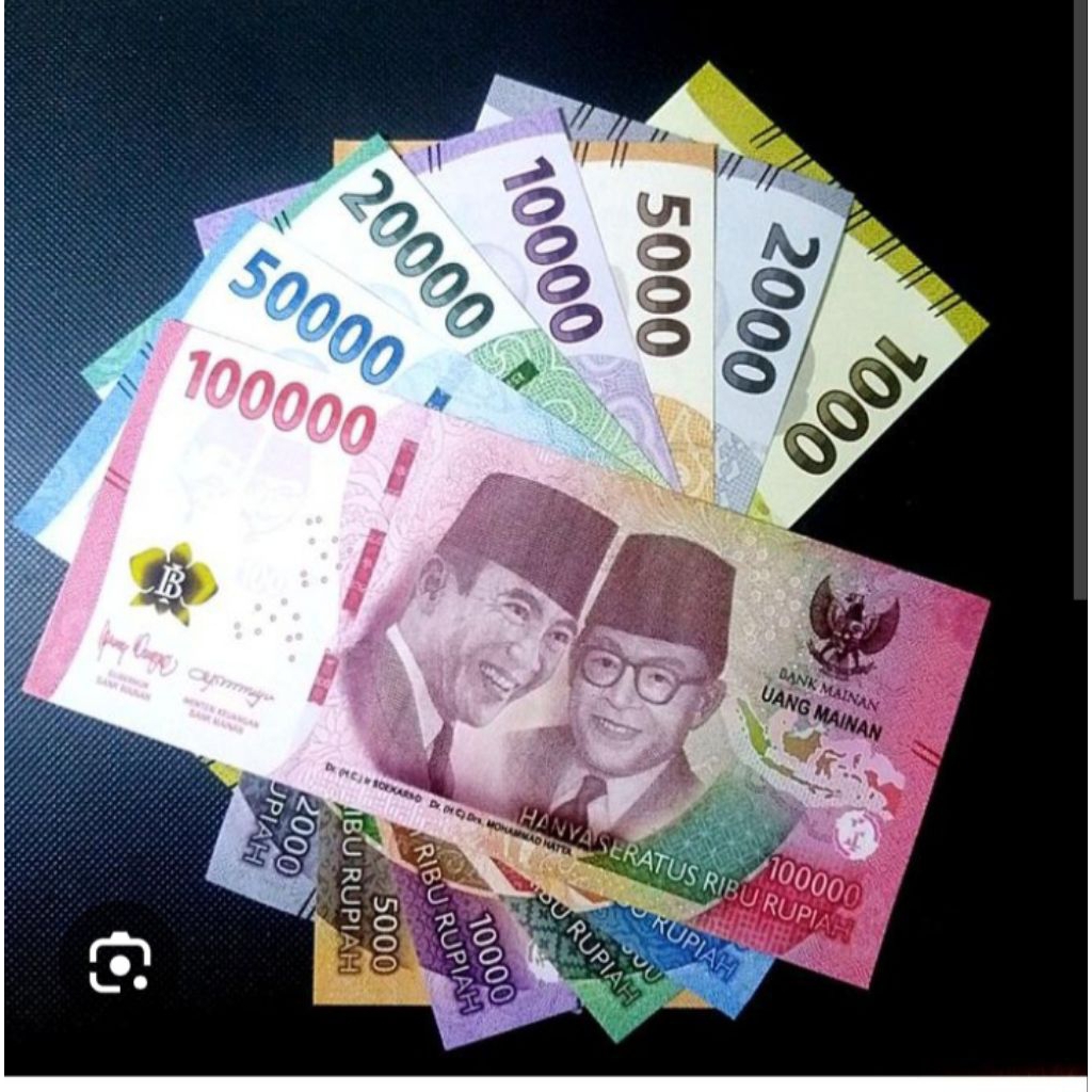 mainan uang kertas / mainan uang lembar