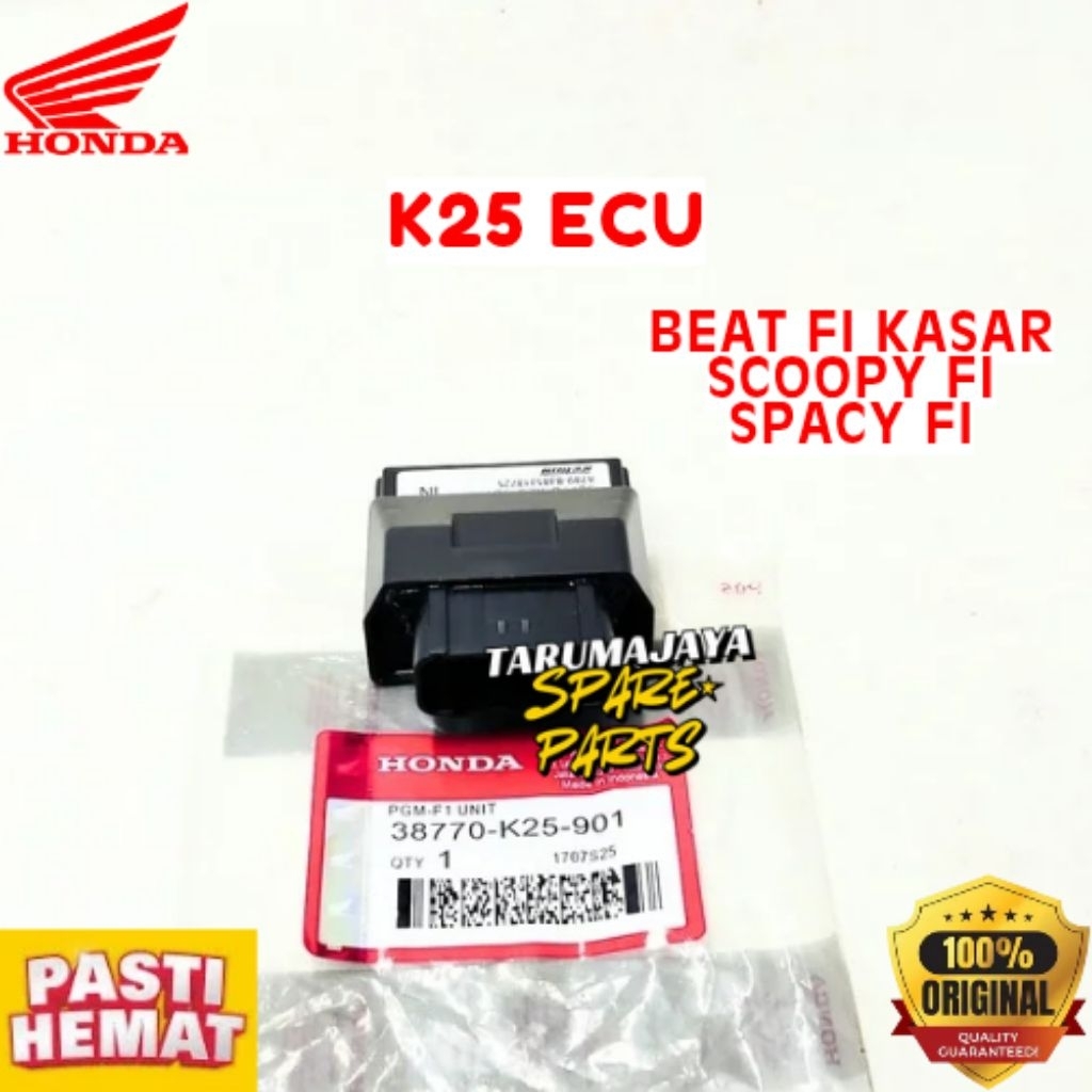 ECU ORIGINAL HONDA KODE K25, ECU BEAT FI KASAR, ECU SCOOPY FI, ECU SPACY FI



