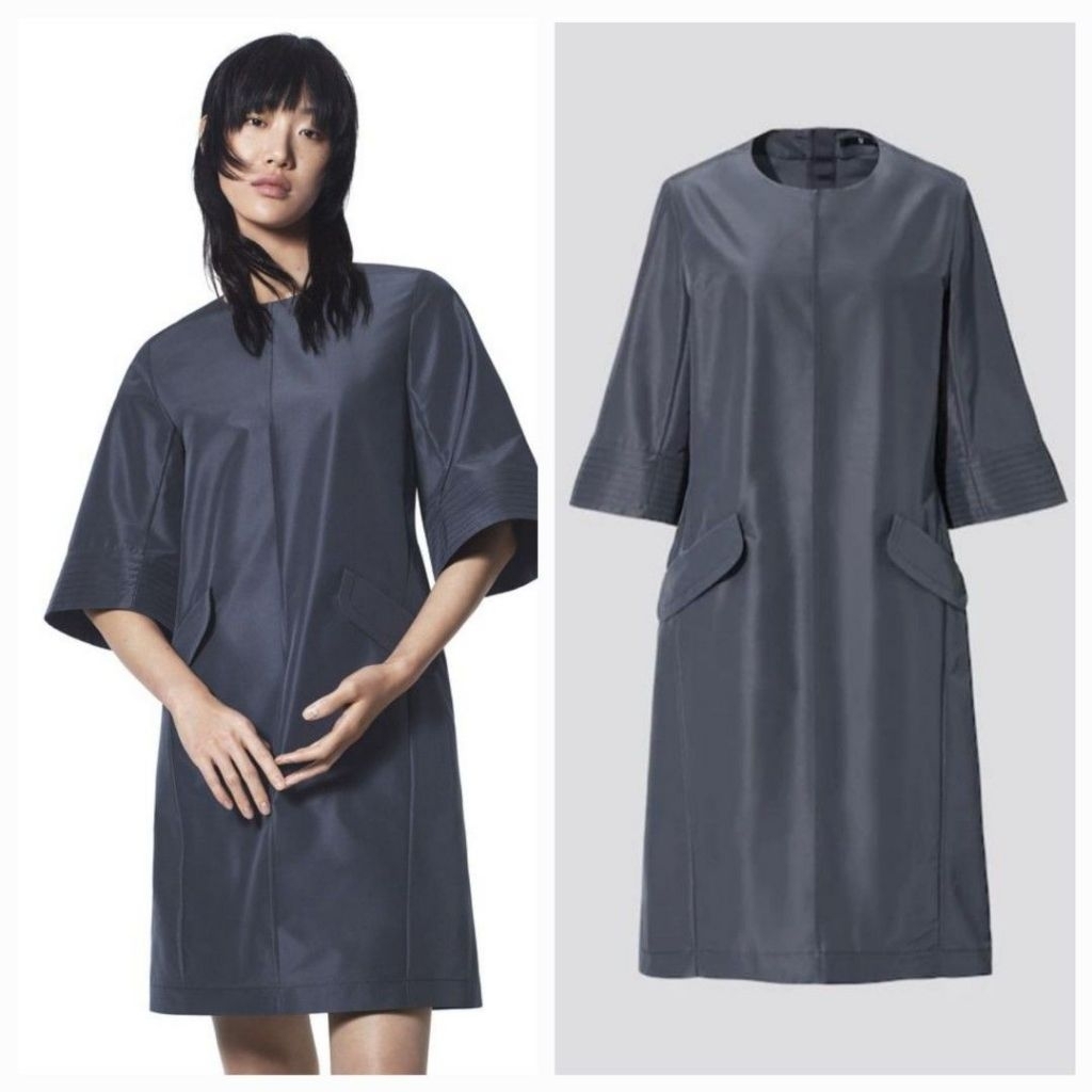 JIL SANDER X UNQILO +J dress  silk blend