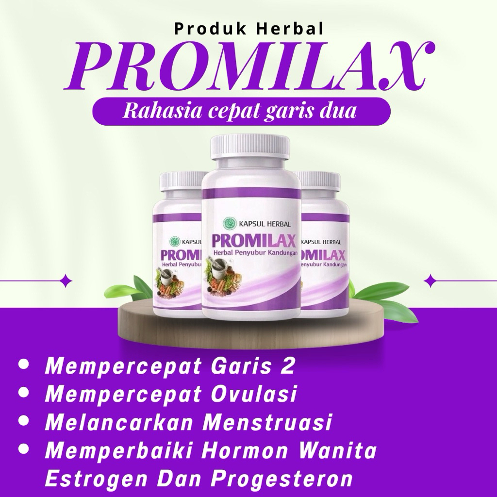 PROMILAX - Herbal Penyubur Kadungan. Paket Promil Pasutri Herbal Alami Pencegah PCOS