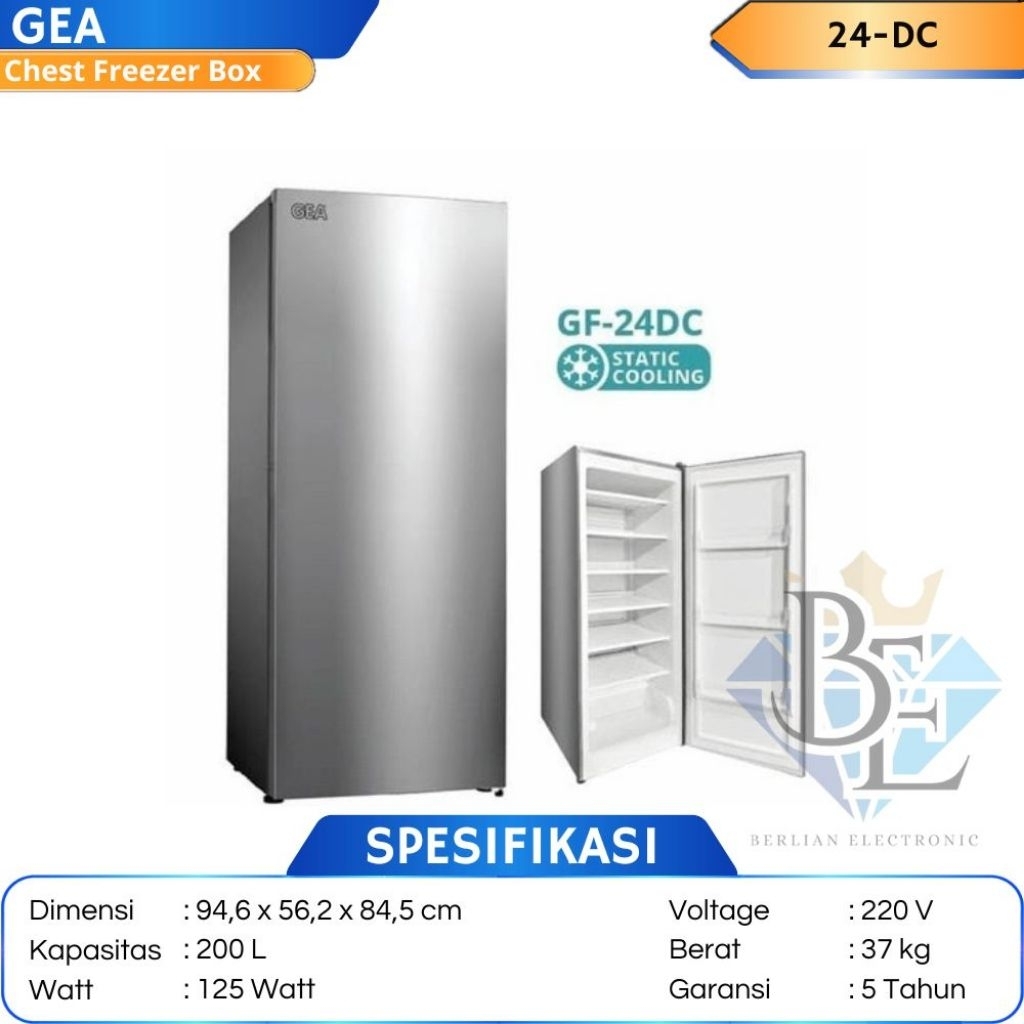 GEA FREEZER STANDING 200 Liter GF-24DC