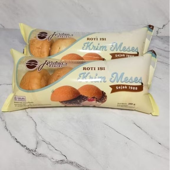 ROTI JORDAN Isi Cream Meses Coklat (5 pcs)