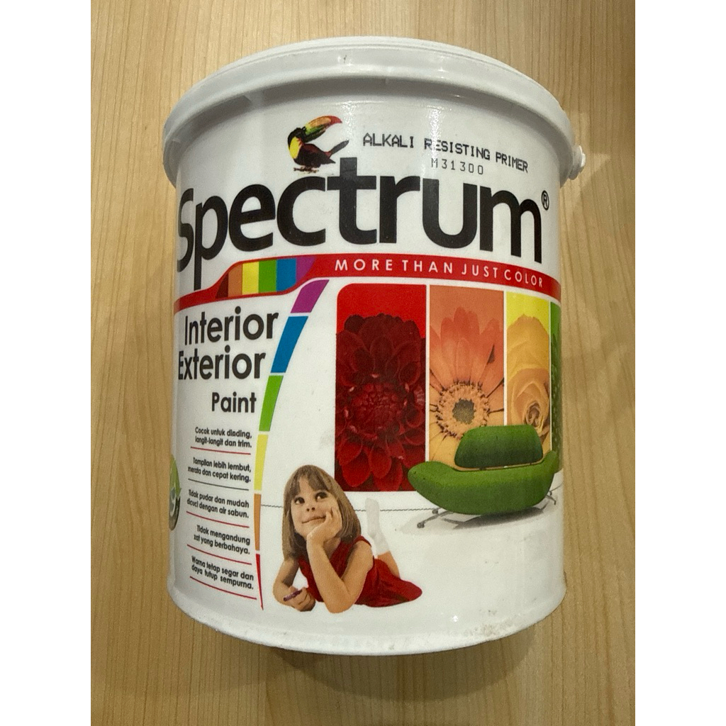 cat dasar SEALER tembok SPECTRUM ALKALI RESISITING PRIMER SEALER 5 kg Galon - Interior & eksterior